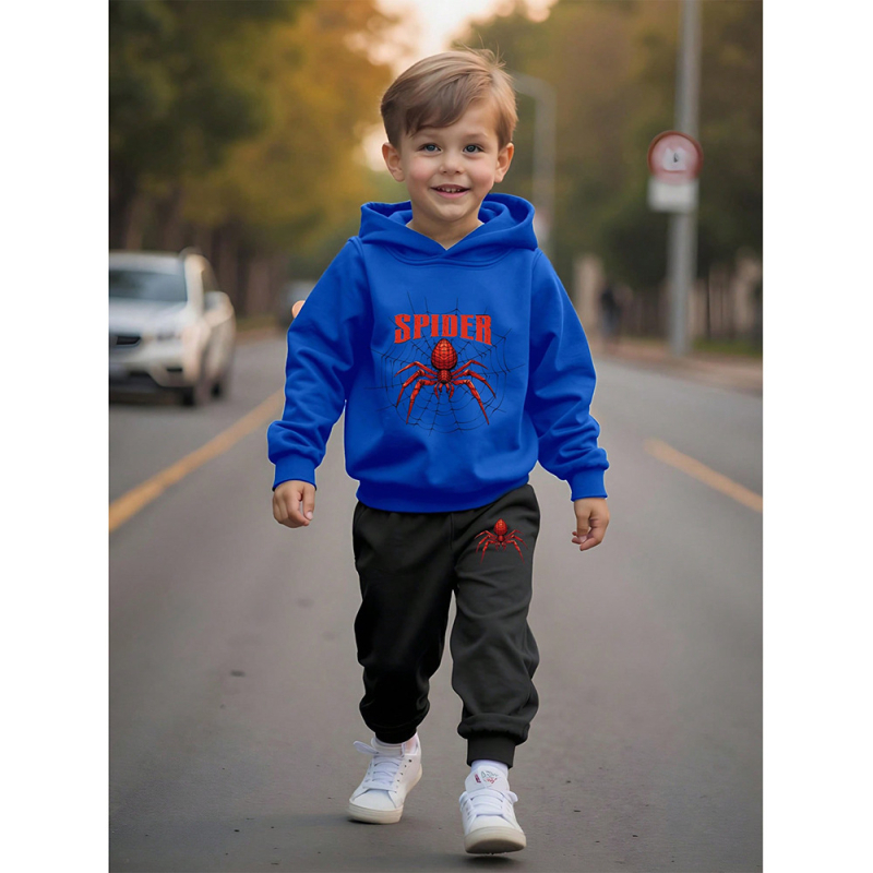 Dječje odijelo prekogranično Amazon AliExpress vanjska trgovina generacija velikih dječjih pulovera s kapuljačom, džempera i hlača, dvodijelni set