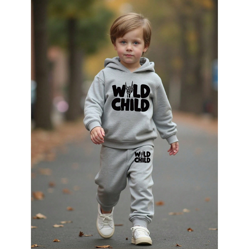 Dječje odijelo prekogranično Amazon AliExpress vanjska trgovina generacija velikih dječjih pulovera s kapuljačom, džempera i hlača, dvodijelni set