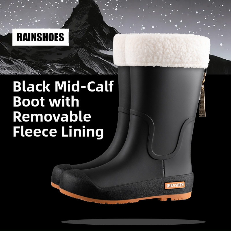 Mados tendencijos lietaus batai moterims vandeniui neslystantys aukšti vamzdžiai lietaus batai suaugusiems stovyklavimo darbui atsparūs guminiai batai ilgi vamzdžiai vandens batai