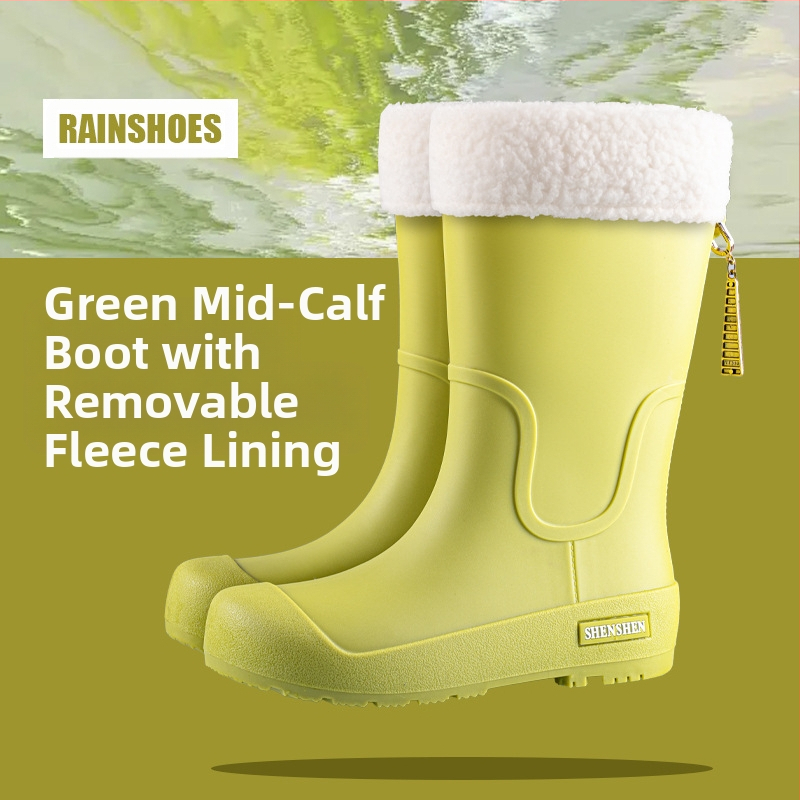 Mados tendencijos lietaus batai moterims vandeniui neslystantys aukšti vamzdžiai lietaus batai suaugusiems stovyklavimo darbui atsparūs guminiai batai ilgi vamzdžiai vandens batai