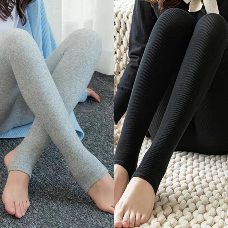 Дамски клинове, пролетни и есенни, тънки, с полар, удебелени, вертикални райета, отслабващи памучни панталони, зимни, връхни, за отслабване