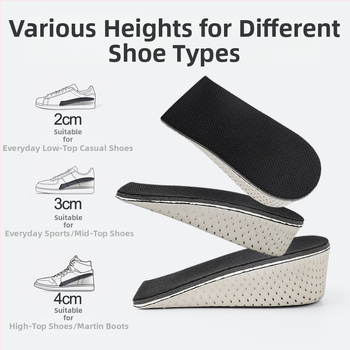 „Martin Boots“ ūgį didinantys vidpadžiai vyrams ir moterims, nematomi, kvėpuojantys, kvapą mažinantys, nepavargę, nesublukę, skirti mažo sudėjimo žmonėms.