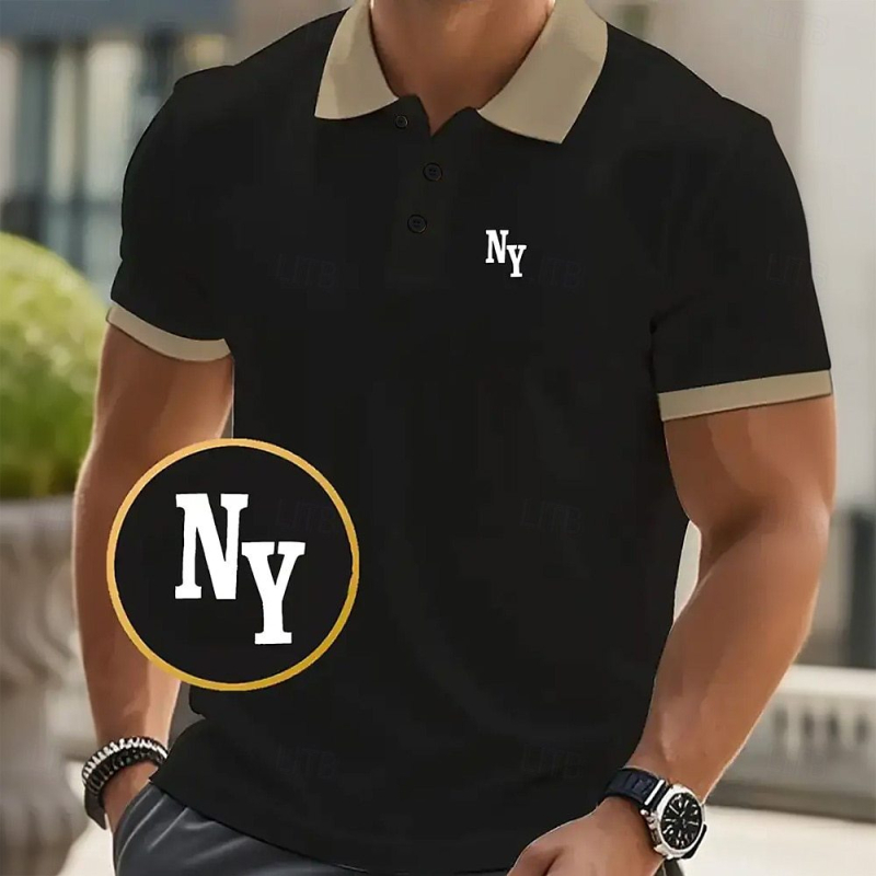 Rūpnīcas tiešā pārdošana Eiropas un Amerikas pārrobežu tirgū Vislabāk pārdotais 3D digitālās drukas īsroku vīriešu polo krekls vasarai, ikdienas, neformālam valkāšanai.