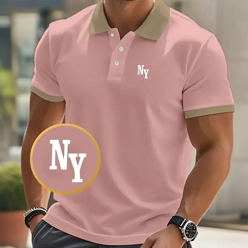 Rūpnīcas tiešā pārdošana Eiropas un Amerikas pārrobežu tirgū Vislabāk pārdotais 3D digitālās drukas īsroku vīriešu polo krekls vasarai, ikdienas, neformālam valkāšanai.