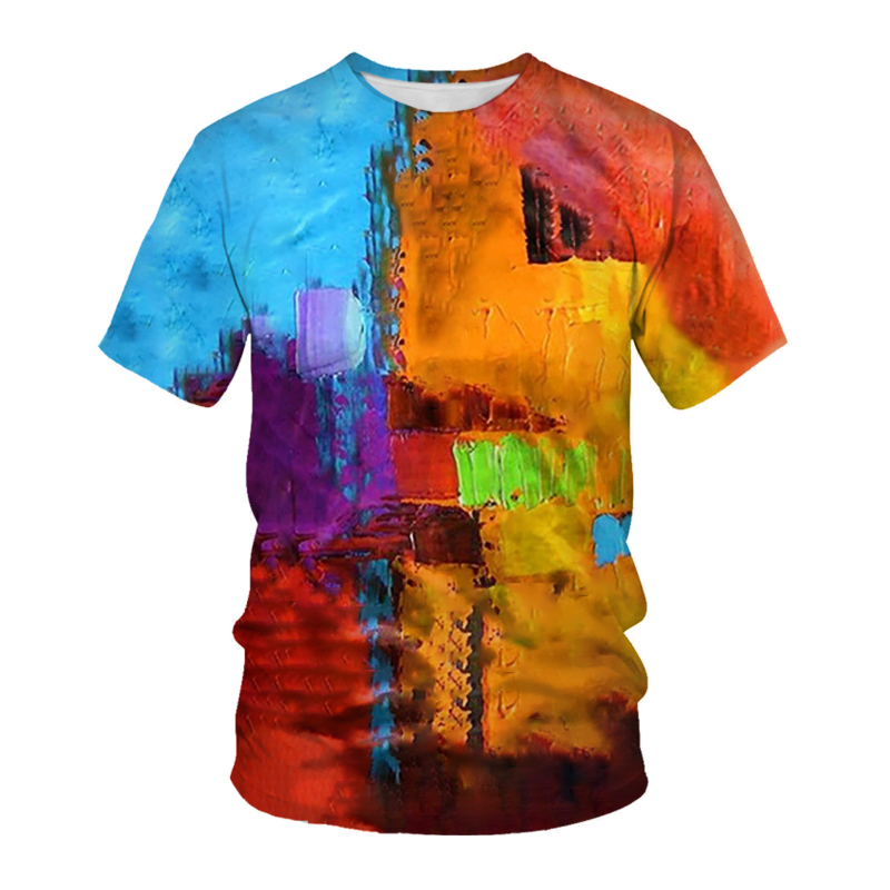 Vasaras vīriešu T-krekls Eiropas un Amerikas ielas mode 6 Beer Shield 3D digitālā druka Vīriešu brīvs liela izmēra ātri žūstošs īsas piedurknes