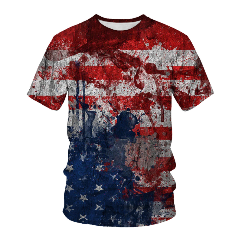 Vasaras vīriešu T-krekls Eiropas un Amerikas ielas mode 6 Beer Shield 3D digitālā druka Vīriešu brīvs liela izmēra ātri žūstošs īsas piedurknes