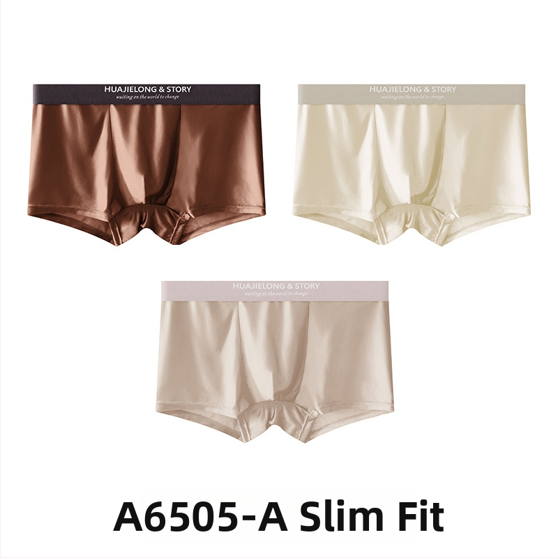 Huajielong meeste aluspesu jääsiidist uus ühevärviline hulgimüügi vöökoht meeste pluss-suurus hingavad meeste bokserid, mida saab kasutada juuste pesemiseks