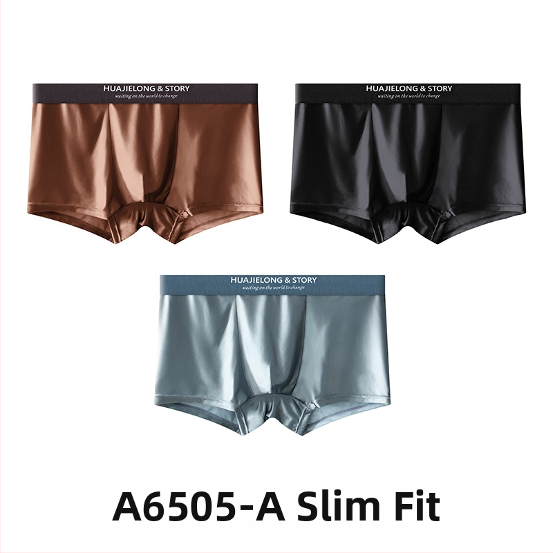 Huajielong meeste aluspesu jääsiidist uus ühevärviline hulgimüügi vöökoht meeste pluss-suurus hingavad meeste bokserid, mida saab kasutada juuste pesemiseks