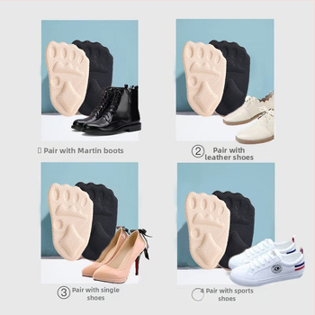 Kõrgete kontsade esijala padjad, naiste jalanõude sisetükid, jalanõu suuruse vähendajad, pehmed valuvastased jalanõud, poole suurusega padjad, libisemiskindlad spordijalanõude sisetükid