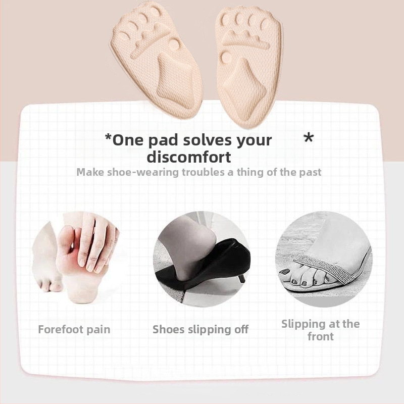 Подплънки за предна част на стъпалото за високи токчета, Дамски стелки за обувки, Намаляване на размера на обувките, Меки противоболкови стелки за стъпала, Стелки половин размер, Неплъзгащи се спортни стелки за обувки