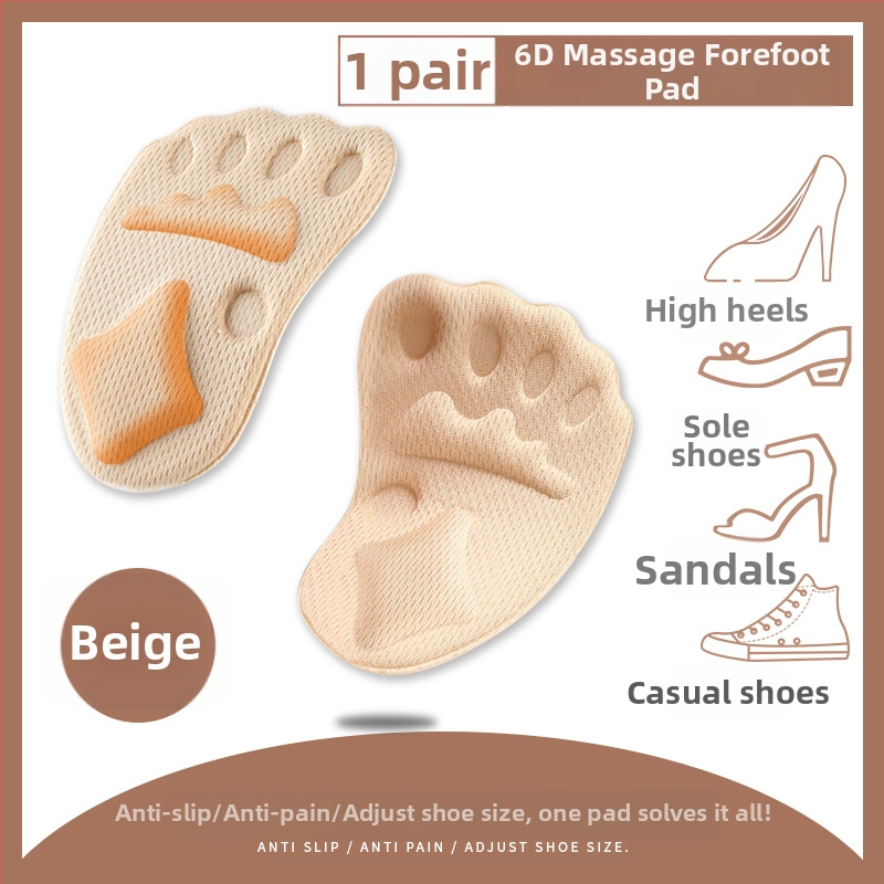 Kõrgete kontsade esijala padjad, naiste jalanõude sisetükid, jalanõu suuruse vähendajad, pehmed valuvastased jalanõud, poole suurusega padjad, libisemiskindlad spordijalanõude sisetükid