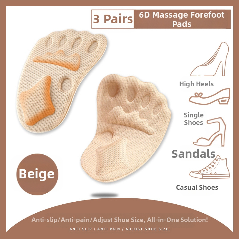 Kõrgete kontsade esijala padjad, naiste jalanõude sisetükid, jalanõu suuruse vähendajad, pehmed valuvastased jalanõud, poole suurusega padjad, libisemiskindlad spordijalanõude sisetükid