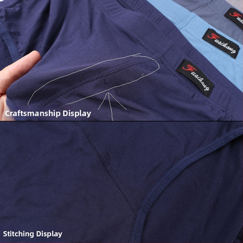 Ανδρικά Εσώρουχα Modal Σλιπ Ανδρικά Σλιπ με Ψηλή Μέση, Χαλαρά, Μεγάλα Μεγέθη 300 Jin