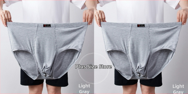 Ανδρικά Εσώρουχα Modal Σλιπ Ανδρικά Σλιπ με Ψηλή Μέση, Χαλαρά, Μεγάλα Μεγέθη 300 Jin