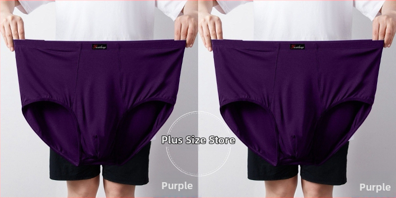 Ανδρικά Εσώρουχα Modal Σλιπ Ανδρικά Σλιπ με Ψηλή Μέση, Χαλαρά, Μεγάλα Μεγέθη 300 Jin