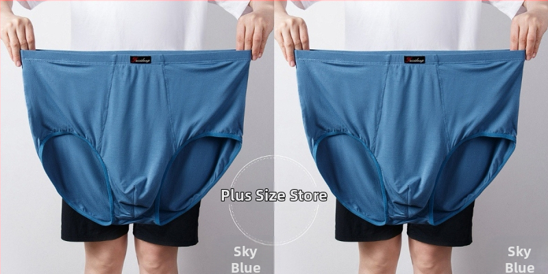 Ανδρικά Εσώρουχα Modal Σλιπ Ανδρικά Σλιπ με Ψηλή Μέση, Χαλαρά, Μεγάλα Μεγέθη 300 Jin