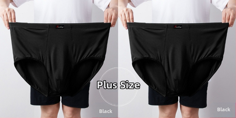 Ανδρικά Εσώρουχα Modal Σλιπ Ανδρικά Σλιπ με Ψηλή Μέση, Χαλαρά, Μεγάλα Μεγέθη 300 Jin