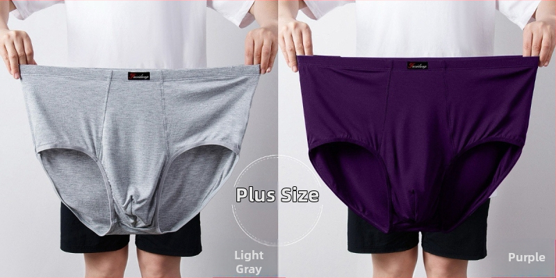 Ανδρικά Εσώρουχα Modal Σλιπ Ανδρικά Σλιπ με Ψηλή Μέση, Χαλαρά, Μεγάλα Μεγέθη 300 Jin