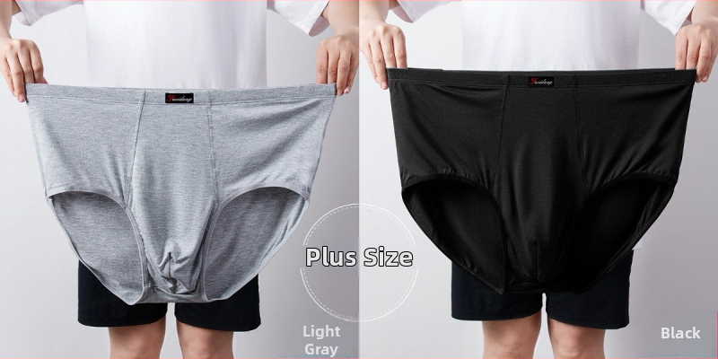 Ανδρικά Εσώρουχα Modal Σλιπ Ανδρικά Σλιπ με Ψηλή Μέση, Χαλαρά, Μεγάλα Μεγέθη 300 Jin