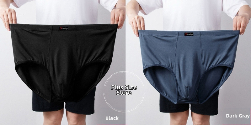 Ανδρικά Εσώρουχα Modal Σλιπ Ανδρικά Σλιπ με Ψηλή Μέση, Χαλαρά, Μεγάλα Μεγέθη 300 Jin