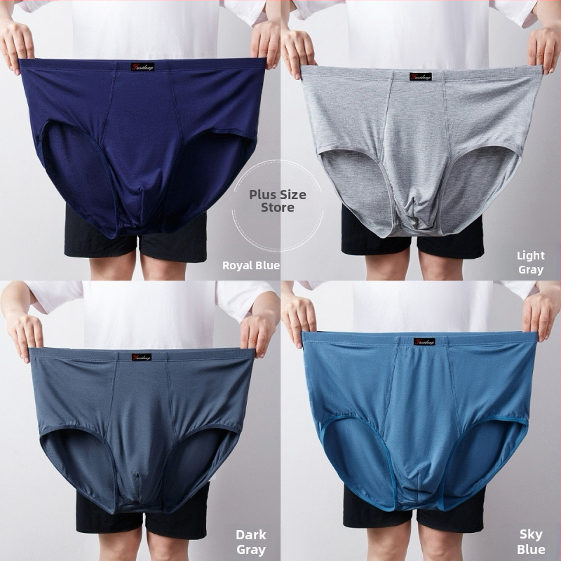 Ανδρικά Εσώρουχα Modal Σλιπ Ανδρικά Σλιπ με Ψηλή Μέση, Χαλαρά, Μεγάλα Μεγέθη 300 Jin