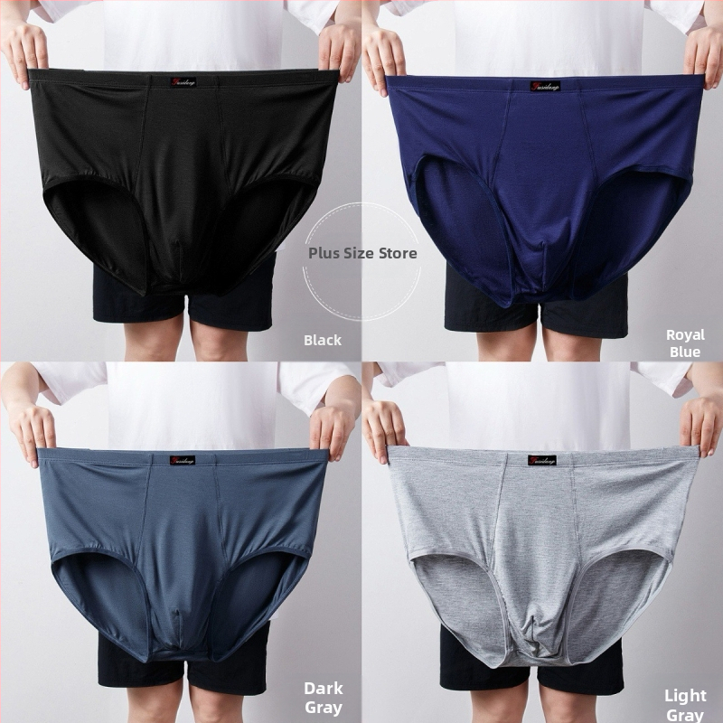 Ανδρικά Εσώρουχα Modal Σλιπ Ανδρικά Σλιπ με Ψηλή Μέση, Χαλαρά, Μεγάλα Μεγέθη 300 Jin