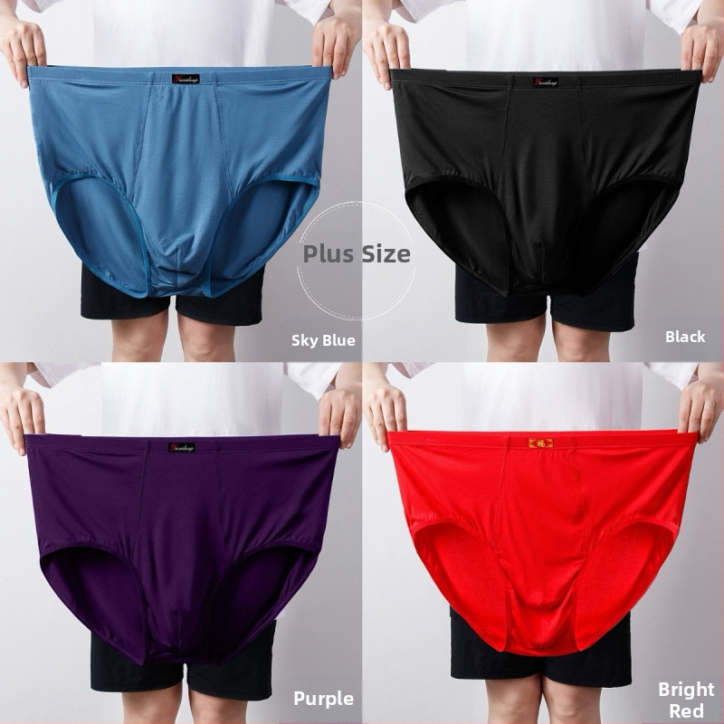 Ανδρικά Εσώρουχα Modal Σλιπ Ανδρικά Σλιπ με Ψηλή Μέση, Χαλαρά, Μεγάλα Μεγέθη 300 Jin