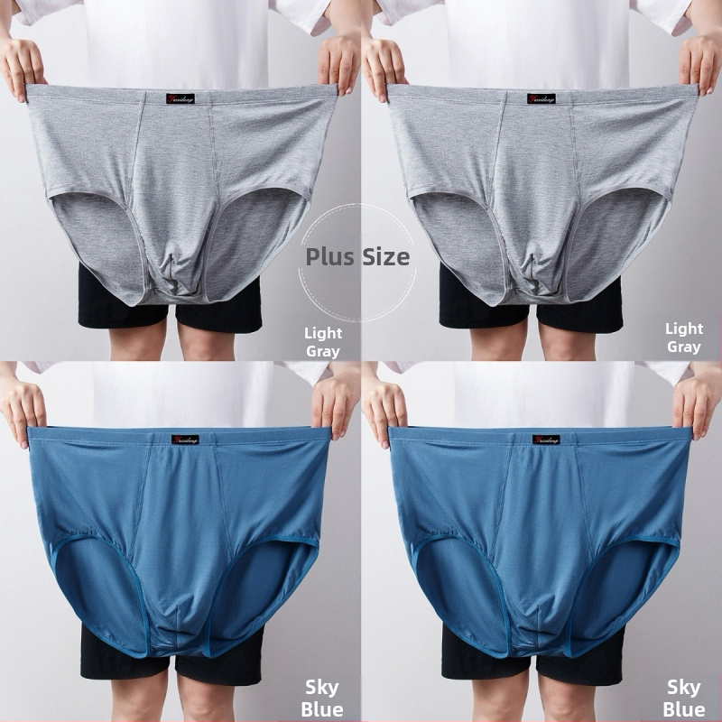 Ανδρικά Εσώρουχα Modal Σλιπ Ανδρικά Σλιπ με Ψηλή Μέση, Χαλαρά, Μεγάλα Μεγέθη 300 Jin