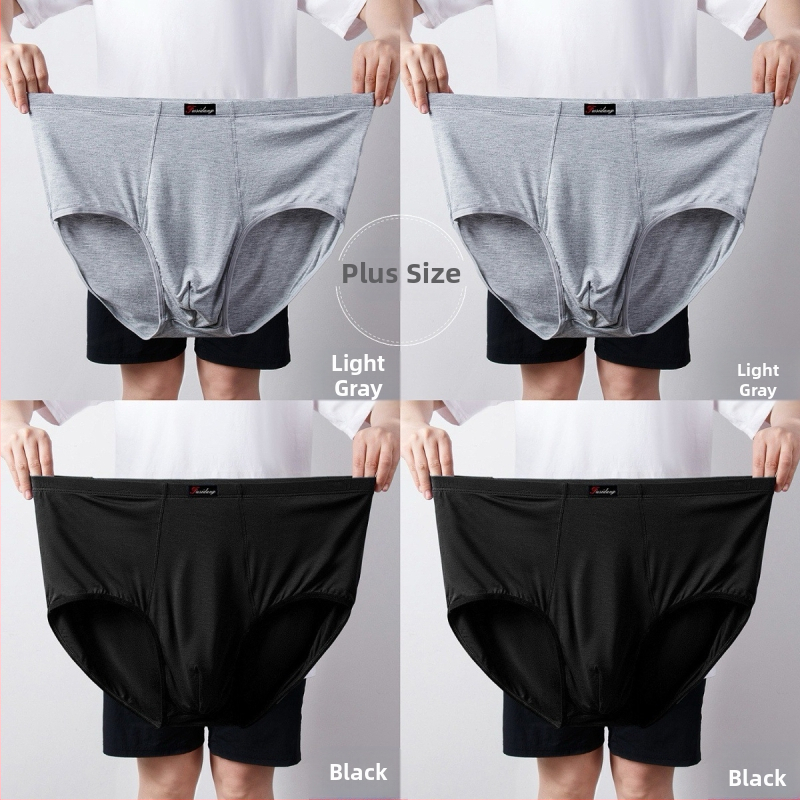 Ανδρικά Εσώρουχα Modal Σλιπ Ανδρικά Σλιπ με Ψηλή Μέση, Χαλαρά, Μεγάλα Μεγέθη 300 Jin