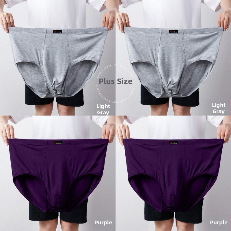 Ανδρικά Εσώρουχα Modal Σλιπ Ανδρικά Σλιπ με Ψηλή Μέση, Χαλαρά, Μεγάλα Μεγέθη 300 Jin
