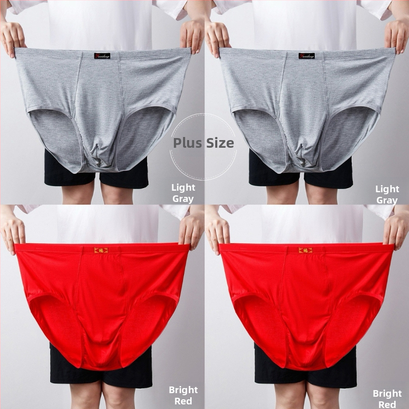 Ανδρικά Εσώρουχα Modal Σλιπ Ανδρικά Σλιπ με Ψηλή Μέση, Χαλαρά, Μεγάλα Μεγέθη 300 Jin