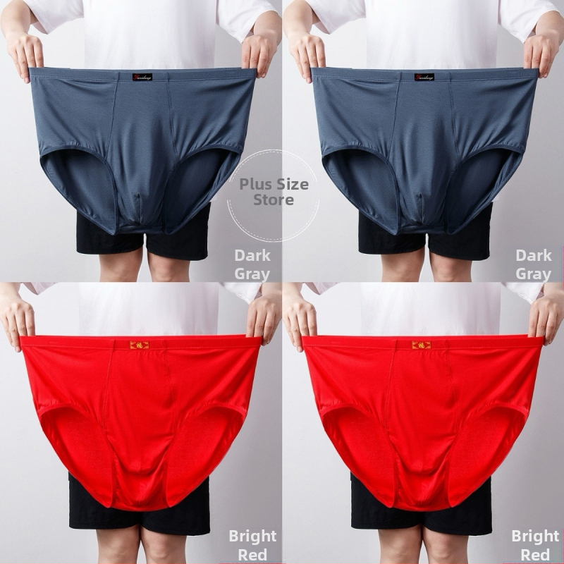 Ανδρικά Εσώρουχα Modal Σλιπ Ανδρικά Σλιπ με Ψηλή Μέση, Χαλαρά, Μεγάλα Μεγέθη 300 Jin