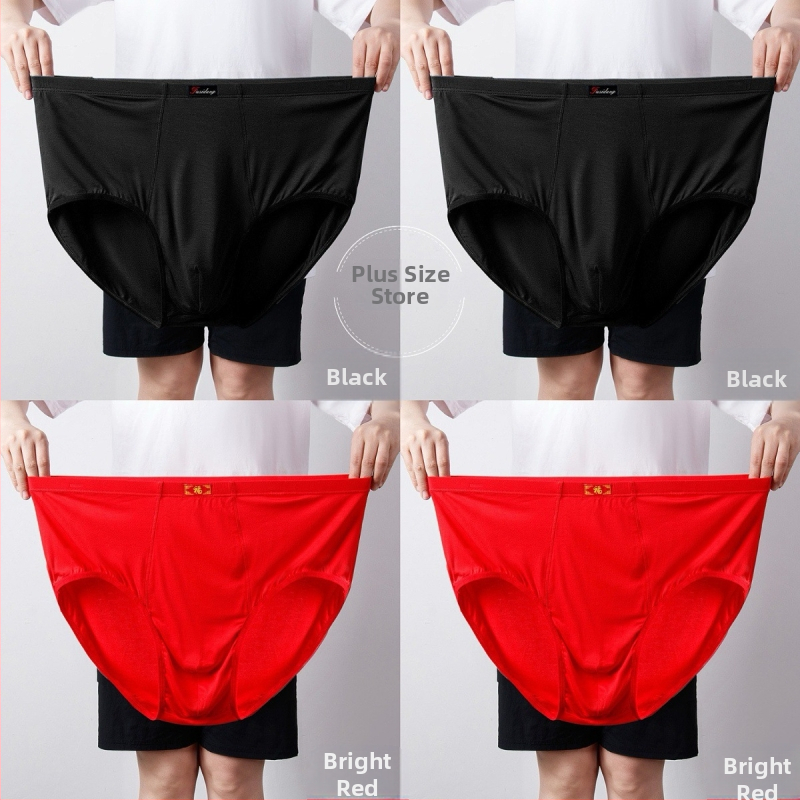 Ανδρικά Εσώρουχα Modal Σλιπ Ανδρικά Σλιπ με Ψηλή Μέση, Χαλαρά, Μεγάλα Μεγέθη 300 Jin