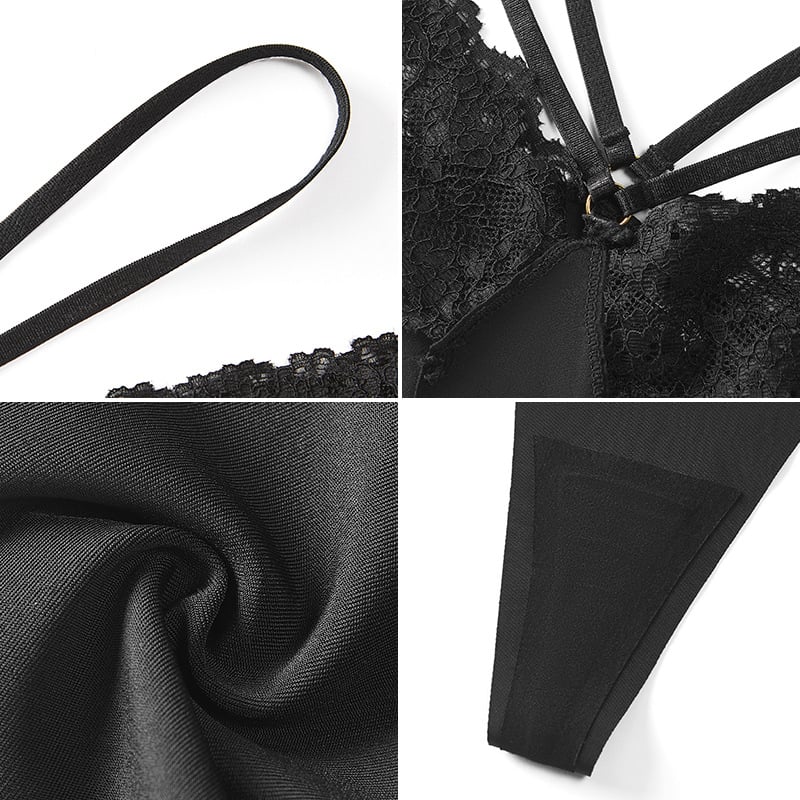 Σέξι Ευρωπαϊκό και Αμερικανικό σέξι γυναικείο εσώρουχο με χαμηλή μέση από δαντέλα και λεπτή ύφανση