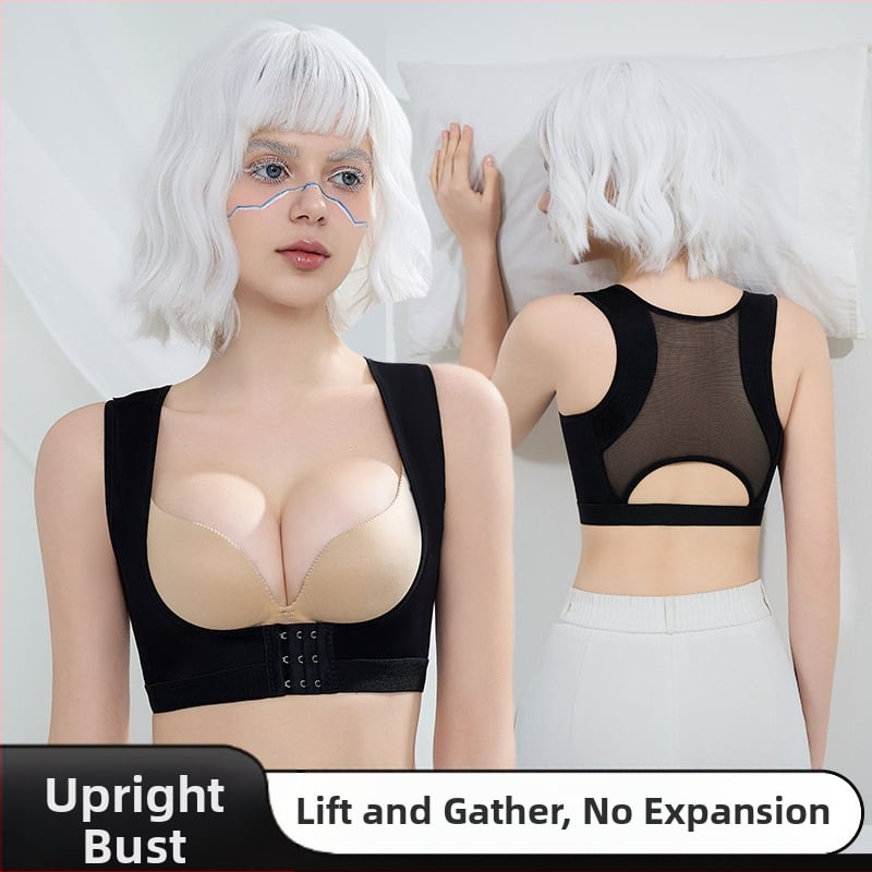 Sutien modelator cu cataramă frontală, reglabil, Super Push-up, pentru piept mic, lenjerie intimă mare
