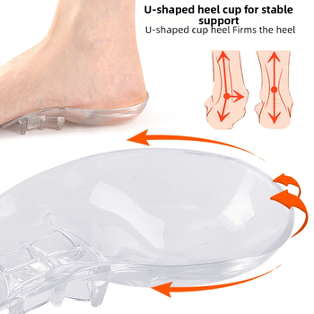 Permatomas pėdos arkos puspadis suaugusiesiems su išlenktomis kojomis viduje ir išorėje, ortopedinis pėdos arkos galinis padas, plokščias pėdos arkos atramos vidpadis