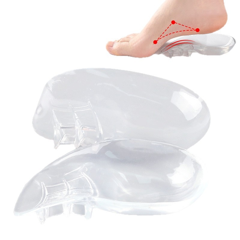 Permatomas pėdos arkos puspadis suaugusiesiems su išlenktomis kojomis viduje ir išorėje, ortopedinis pėdos arkos galinis padas, plokščias pėdos arkos atramos vidpadis