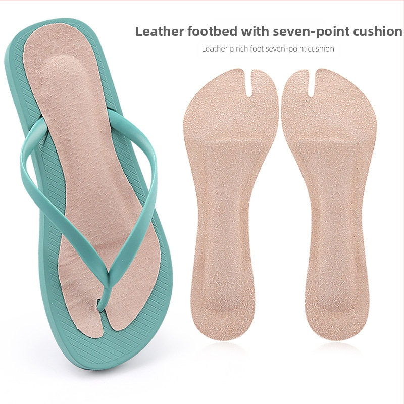 Nahkplätud 3/4 padjaga, isekleepuvad plätud, sandaalid, pehme tagasilöögitugi, lööke summutav, libisemiskindel, poolsuuruses padjaga