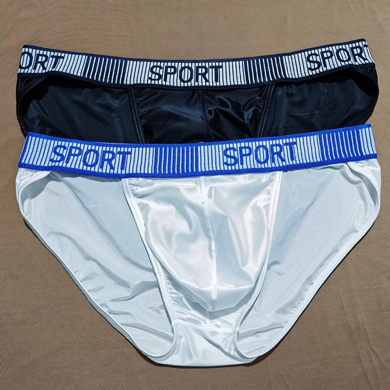 Lenjerie intimă pentru bărbați, din mătase rece, cu crăpături înalte, triunghi, mulat, mătase, pantaloni scurți la modă, personalități, producători, în stoc, en-gros