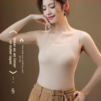 Taro Mud Qi jäljetu pilvedeta lihaste alusriided sügis- ja talve sisemine alus laisk inimene rinnapadjaga poolfikseeritud soe vest naistele