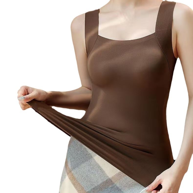 Taro Mud Qi jäljetu pilvedeta lihaste alusriided sügis- ja talve sisemine alus laisk inimene rinnapadjaga poolfikseeritud soe vest naistele