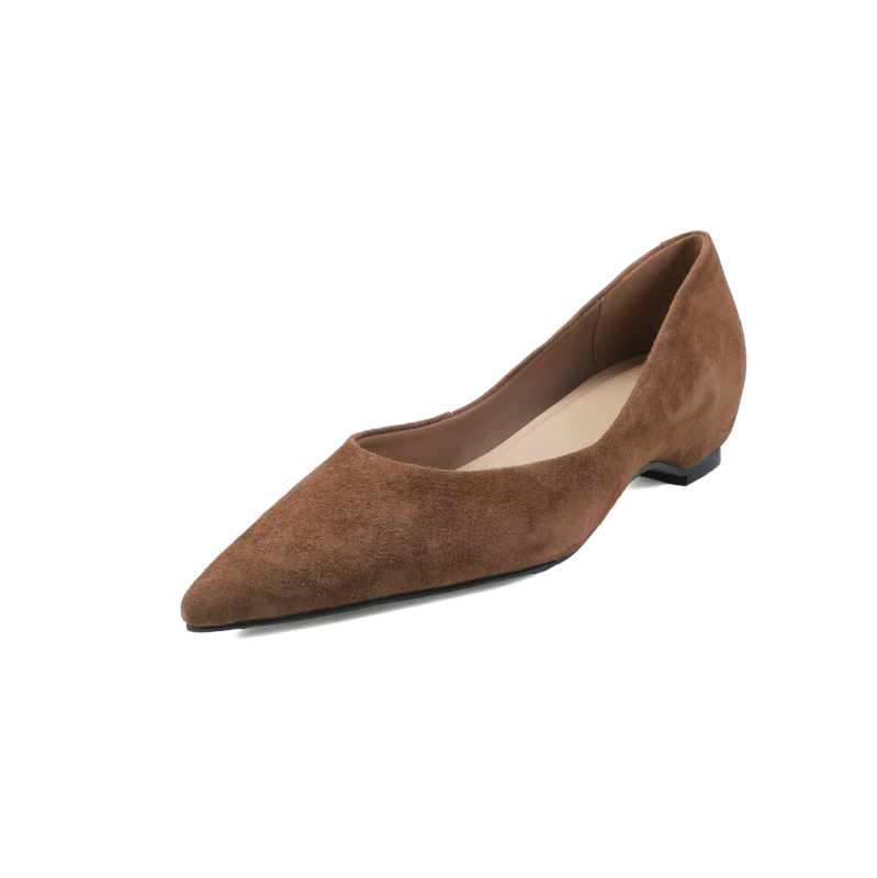 Elegantne ženske cipele s tankim vrhom i ovčjom kožom, za jesen 2025., s visokom petom i plitkom petom za povećanje visine