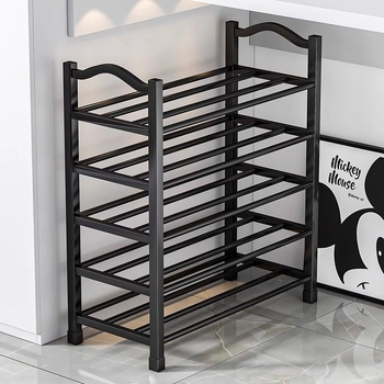 Kingariiul mitmekihiline majapidamise lihtne ukseava üliõpilaste ühiselamu tolmukindel ja tugevate kinnitustega populaarne kingakapp hoiuriiul