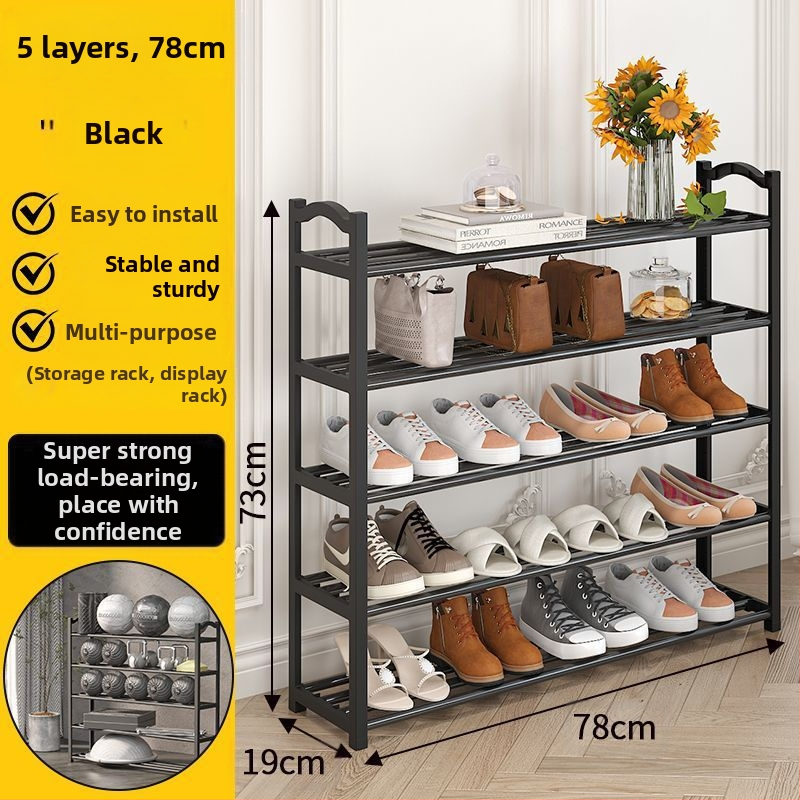 Kingariiul mitmekihiline majapidamise lihtne ukseava üliõpilaste ühiselamu tolmukindel ja tugevate kinnitustega populaarne kingakapp hoiuriiul