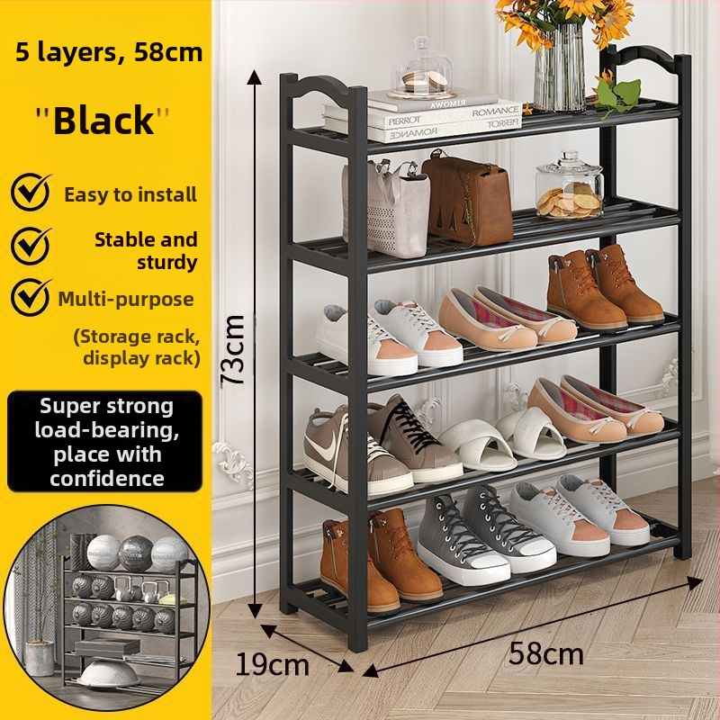 Kingariiul mitmekihiline majapidamise lihtne ukseava üliõpilaste ühiselamu tolmukindel ja tugevate kinnitustega populaarne kingakapp hoiuriiul