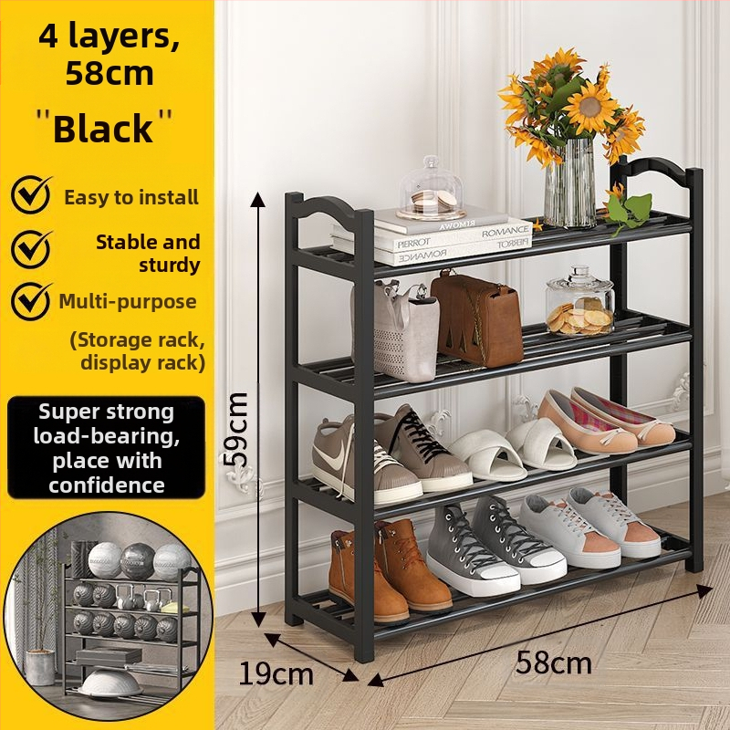 Kingariiul mitmekihiline majapidamise lihtne ukseava üliõpilaste ühiselamu tolmukindel ja tugevate kinnitustega populaarne kingakapp hoiuriiul