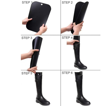 Piiriülesed saapad Kõrged saapad Kingatugede stereotüübid Plastikust Kortsumisvastased Deformatsioonivastased kingad Sisemised tugisidemed Saapahoidik Vasakpoolne üle põlve ulatuv saapapadi