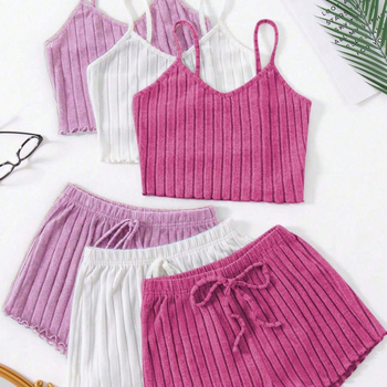 Xiyin vrući set od 2 pidžame za žene, prekogranične eksplozije, novi proizvodi, vruća veleprodaja, europska i američka kućna odjeća, Pit Strip