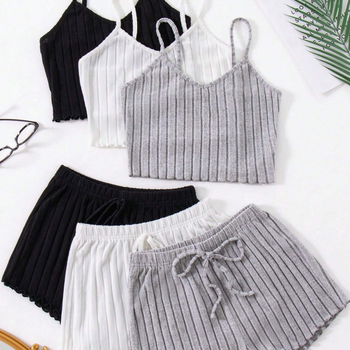 Σετ 2 τεμαχίων πιτζάμες Xiyin Hot για γυναίκες, Crossborder Explosions, Νέα προϊόντα, Ζεστά χονδρικής, Ευρωπαϊκά και Αμερικανικά ρούχα για το σπίτι, Pit Strip