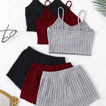 Σετ 2 τεμαχίων πιτζάμες Xiyin Hot για γυναίκες, Crossborder Explosions, Νέα προϊόντα, Ζεστά χονδρικής, Ευρωπαϊκά και Αμερικανικά ρούχα για το σπίτι, Pit Strip